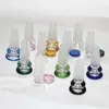 Hookahs Glass Bowls color 14 mm 18 mm Macho 2 en 1 tamaño Tazón Pieza para pipa de agua Bongs