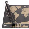 Deluxe Effacer la carte de voyage du monde à gratter pour la chambre Home Office Decoration Mur Stickers 2110253117582