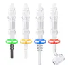 Love_e_cig CSYC NC008 Vattenpipa 10 mm 14 mm Vattentät Mini Glas Bubbler Pipe Quartz Banger Nail Keramiska Spetsar Dab Bongs Vattenpipor