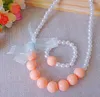 2021 nouveaux enfants maternité livraison directe 2021 coréen créatif collier pour enfants bracelet bijoux en gros cadeaux de vacances perle à la main