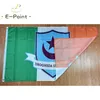 Drogheda united FC on Ireland Flag 3 * 5ft (90cm * 150cm) Poliestere Banner decorazione casa volante bandiere giardino Regali festivi