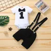 My First Baby Boy Birthday Outfits Male Clothing Sets Newborn Clothes Boys Party Cake Smash Outfit 20220219 H1