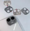 Copriobiettivo lussuoso antiurto diamante lucido strass glitter copertura protettiva per fotocamera per telefono per iPhone 11 12 13 14 pro max 15 plus alta qualità