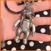 Fashion Nyckelhållare Keychain Spaceman Luxurys Designers Keychain Car Key Portachiavi Keyring Cato Gram Llavero Porte CLES BAG CHARM268C