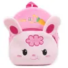 Rosa Prinzessin Baby Mädchen Plüsch Rucksack Cartoon Spielzeug Umhängetasche Kleine Kinder Kindergarten Schultaschen Mini Picknick Rucksack 210413