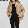 Za Women black fur faux leather jacket coat oversized zipper Winter Female Thick pu hooded jacket Overcoat High quality 210510