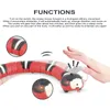 Игрушки для кошек Smart Sensing Snake Electric Interactive For Cats Usb Charging Accessories Child Pet Dogs Game Play Toy