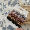 5 Pieces/Lot Scrunchie Hairband Hair Tie 11 Style Girl Hairs Accessories Satin Stretch Ponytail Holders Handmade Gift Headband 1693 B3