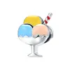 925 стерлингового серебра Кофейная чашка чайник мороженое мода шаржевые бусы подходит для Pandora Treumbet серебряный браслет DIY ювелирных изделий подарок