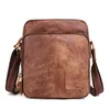 Torby Messenger Multi funkcjonalnych mężczyzn Prawdziwej Skóry Smart Męskie Torebki Trzy Fold Zipper Crossbody Ramię