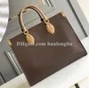 Luxury Designer Fashion Women Shopping bag Tote woman handbag purse shoulder date code serial number flower big large