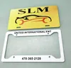 Suprimentos de varejo Sublimação placa de alumínio liga branca folha branca 4/2 furos placas 29.5 * 14.5cm Transporte marítimo CCB8413