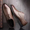 Dress Shoes IMAXANNA Men's Leather British Fashion Business Simple Low-cut Comfortable Formal Casual Wedding