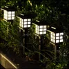 Other Festive & Party Supplies Home Garden 2/4/6/8Pcs Led Solar Pathway Lighting Waterproof Outdoor Lamp For Garden/Landscape/Garden/Terrace