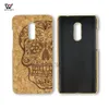 2021 Luxe Nieuwigheid Retro Wood Skull Print Cases voor iPhone 8 7 Plus 11 12 Pro Houten Cork Custom Logo Telefoon Case Shell
