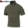 MAGCOMSEN Sommer Camouflage Taktische T-Shirt Männer ACU Kurzarm Armee Militär Soldat Kampf T-shirt SWAT Training T-shirts 210722