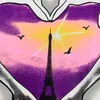 Vetements تي شيرت الرجال النساء عالية الجودة دولفين الحب في برج باريس رسومية طباعة Vetements تي شيرت VTM بلايز G1207