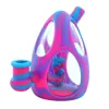 Dinossauro ovos de vidro tubos de silicone tubos de água cachimbos fumadores fumar plataforma de tabaco de tabaco de fumaça