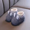 Slipper kinderen slippers peuter jongens meisjes indoor schoenen schattige cartoon niet -slip zachte kinderen warme winter huis baby 220916