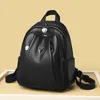 Backpack Korean Women's Girl's Schoolbag Soft Leather Backpacks Student Day Trip Shopping Kangaroo Mini