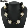 Mayjim Statement Necklace Fashion Women 2021 Vintage Choker Collar Gold Chain Chunky Bead Pearl Necklaces Pendants Jewelry Chokers