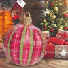 ПВХ надувной рождественские шарика красочные смешные игрушечные декор дерева дома на открытом воздухе украшения Xmas подарок 60см 211018