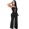 PQMVB X3639 Nieuwe Mode Dames Jumpsuit Broek Wide Poot PantsSexy Borst Wrapped Jumpsuit Dames Wide Pen Pats Pants