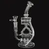Sailboat Thick Bent Neck Glass Bong Rig in Hookahs Smoking Pipe Transparent Cute Water Bubbler Pipes Glass Bongs percolator with 14mm Male Joint Clear Bowl