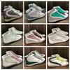 Itália Marca Golden Slide Sneakers High Top Top Shoes Classic White Do Old Dirty Designer Man Mulheres Cobras de sapato Kin Print Leather