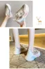 Rainbow bottom daddy shoes female 2021 summer product Korean student mesh breathable thick increased casual sports shoe