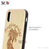 Eco-Friendly Bamboo Водонепроницаемый Телефон Чехрона Пользовательский Логотип для iPhone 7 11 12 13 Plus Pro XS Max Задняя крышка Оболочка