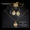 Emmaya Ingenious Design Fan-shape Jewellry Sets For Female In Bridal Party Eye-catching Necklace Earring Bracelet Fashion Trend H1022