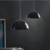 Lustre semi-circular moderno acrílico preto transparente restaurante barra decoração e27 lâmpadas pendentes