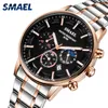 Quartz Horloges Mannen Roestvrijstalen Butterfly Buckle Smael Watch Mens Horloges 9096 Waterdichte Quartz Horloges Q0524