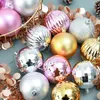 34st Colorful Christmas Balls Ornaments Shatherisive Xmas Tree Decorations Hängande boll för semester Bröllopsfest dekoration