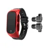 Kvalitet N8 TWS Bluetooth Wireless Earphones 2 i 1 Armband Pedometer Hjärtfrekvens Monitor Sport Fitness Touch Control Klockor Sömnspårare Smart Armband