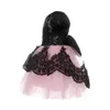 Princesse Kid bébé robe pour filles dentelle Tutu mariage formel Pageant fête demoiselle d'honneur Tulle enfants vêtements 210515