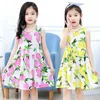 Kwiatowa dziewczyna Dress 2020 New Summer Flower Princess Dzieci Dziecko Dorywczo 4-14y Q0716