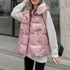 Femmes gilets 2022 automne hiver mode sans manches doudounes pour femmes fermeture éclair épais chaud Manteau avec poches Manteau Femme Stra22