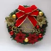 30-40cmクリスマスの花輪ドアガーランドオレラマンメントメリークリスマスの装飾家のための幸せな年Naviidadペンダント211104