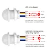 Mini closet PIR detector de sensor inteligente 110V 220V LED Infravermelho Infravermelho Detecção Sensorada Sensoring Light Interruptores