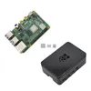 För Raspberry Pi 4 Modell B 4G RAM ABS-fodral med Silver Heatsinks Support 2.4 / 5.0 GHz WiFi Bluetooth RPI DIY Kit Laptop Cooling Pads