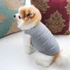 12 kleuren klassieke effen hond kleding honden kleden plain t-shirt katoen ventilatie lente zomer vesten bulldog chihuahua s