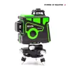 Laser Level 12 Lines 3D SelfLeveling Construction Tools 360 Horizontal And Vertical Cross Super Powerful Green Lasers Beam Line