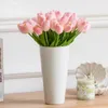 Fleurs artificielles tulipes au toucher réel, fausses fleurs artificielles pour mariage, fleurs décoratives, Bouquet de décoration de maison