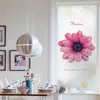 窓のステッカースタティックながきガラスフィルムカスタムサイズピンクの花柄ポリ塩化ビニールの非有毒な抗紫外線防水プライベート装飾的な取り外し可能な着色