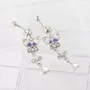 14G nombril anneau nombril Nombril Piercing acier chirurgical oreille anneaux CZ corps bijoux 10mm barre pour les femmes