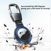 Airtag Döngü Manyetik Koruyucu Kılıf Kapak Metal Anti-Güz Kabuk Anahtarlık Yüzük ile Apple Airtags Akıllı Bluetooth Kablosuz Tracker Anti-kayıp