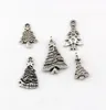 125Pcs Antique Silver Alloy Mix Christmas Tree Charms Pendants For Jewelry Making Bracelet Necklace DIY Accessories A-646