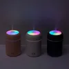 Luftfuktare 300ml Ultrasonic Aroma Eterisk Oil Diffuser Mini USB Cool Mist Maker Aromaterapi med färgglatt ljus Bil Hem